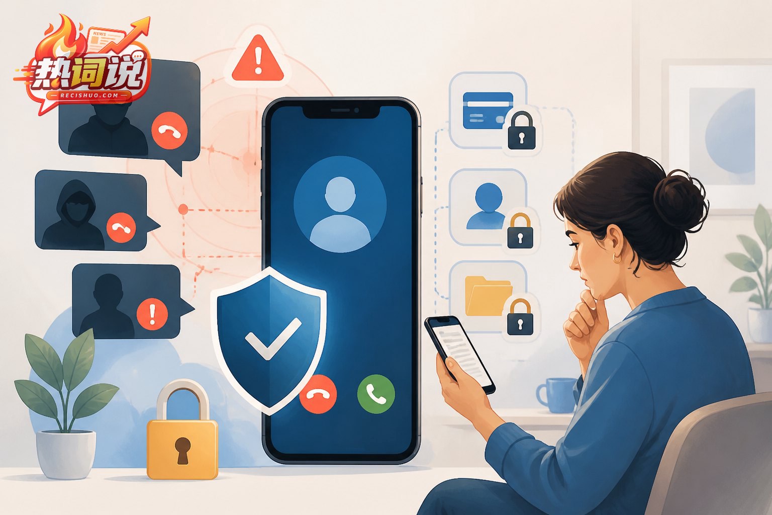 网络诈骗识别与个人信息保护原创配图