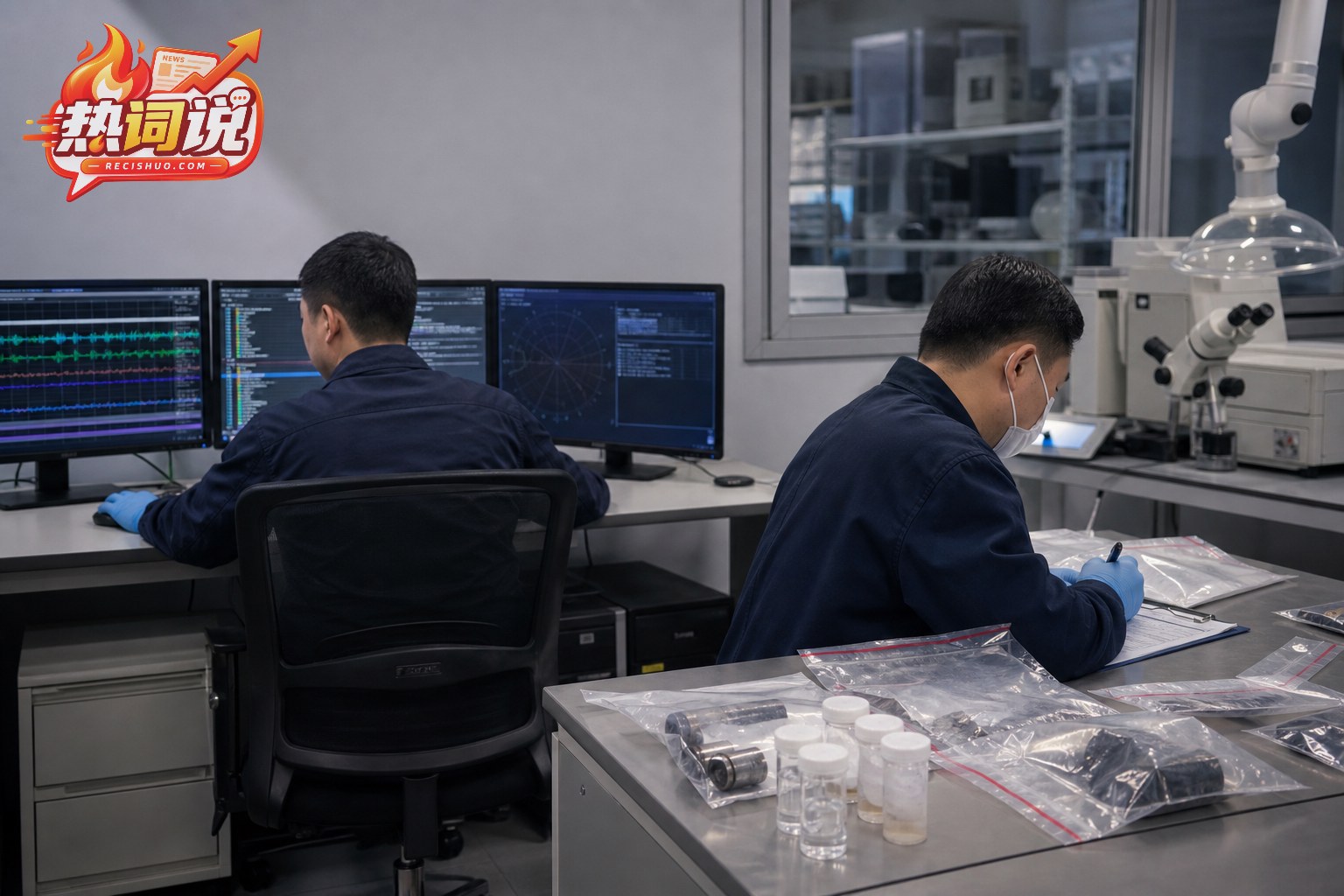 调查人员分别分析飞行数据并核验实验室样本