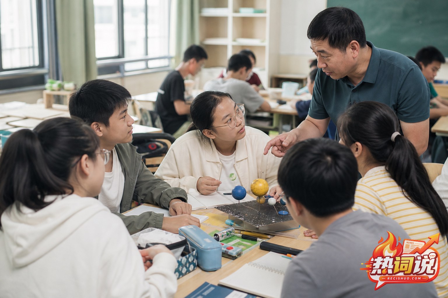 教师带领中学生开展项目式课堂讨论,体现课程衔接与贯通培养