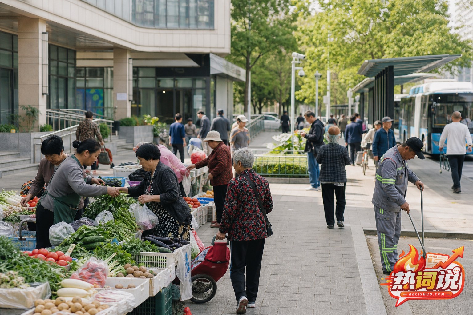 社区市场经营活动与公共交通和环境维护服务有序并行