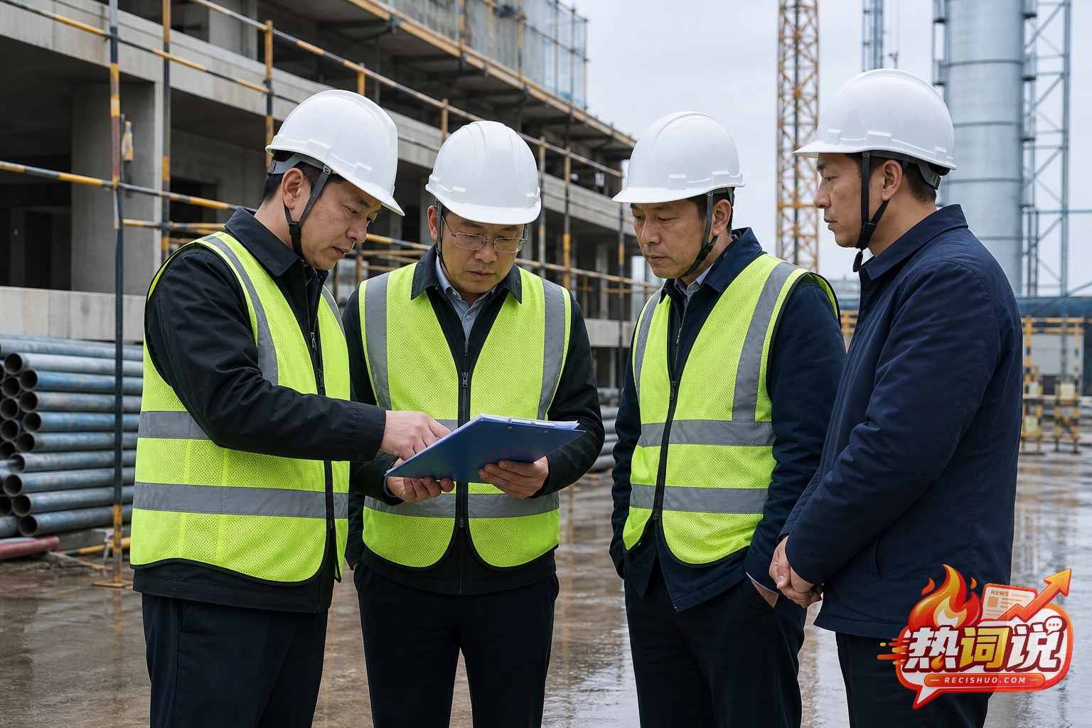 检查人员对照两份内容模糊的有限空间作业许可文件
