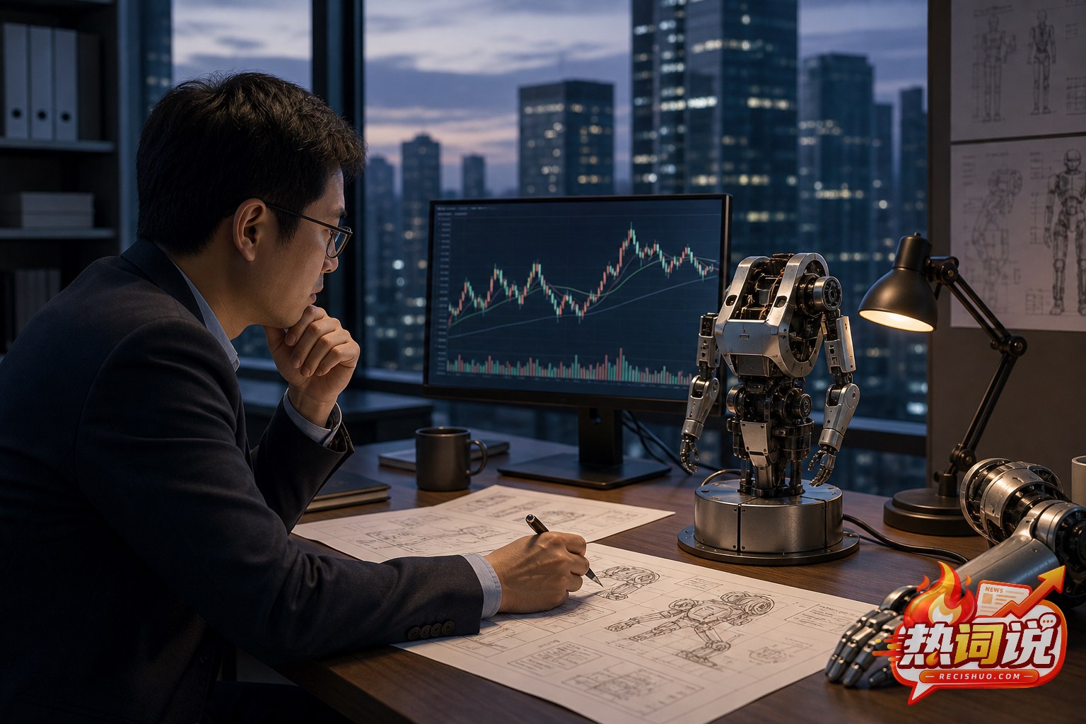 分析人员结合机器人技术图纸与市场走势评估新股价值