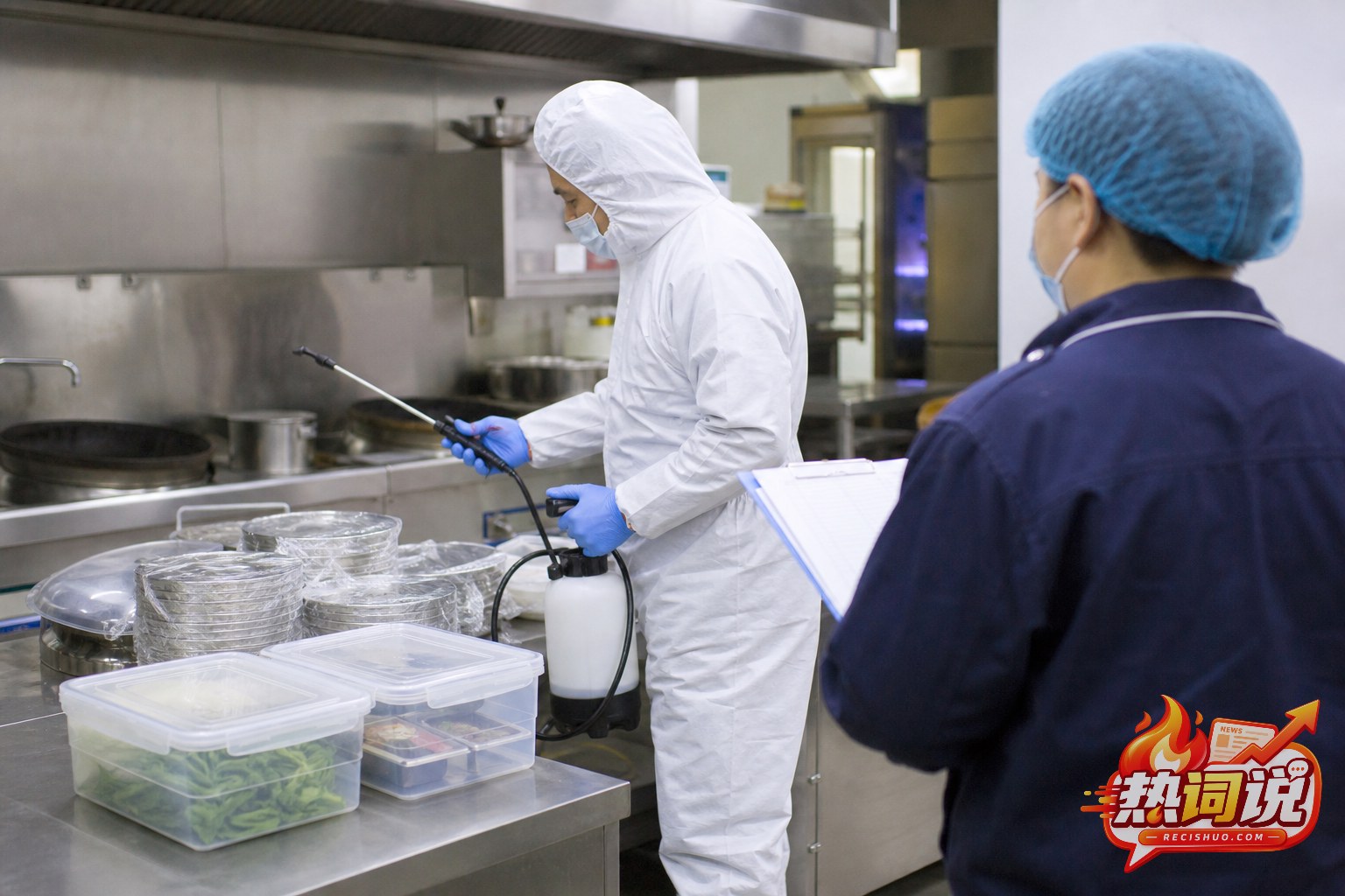 餐厅后厨消杀前对餐具食品进行隔离并核对作业设备