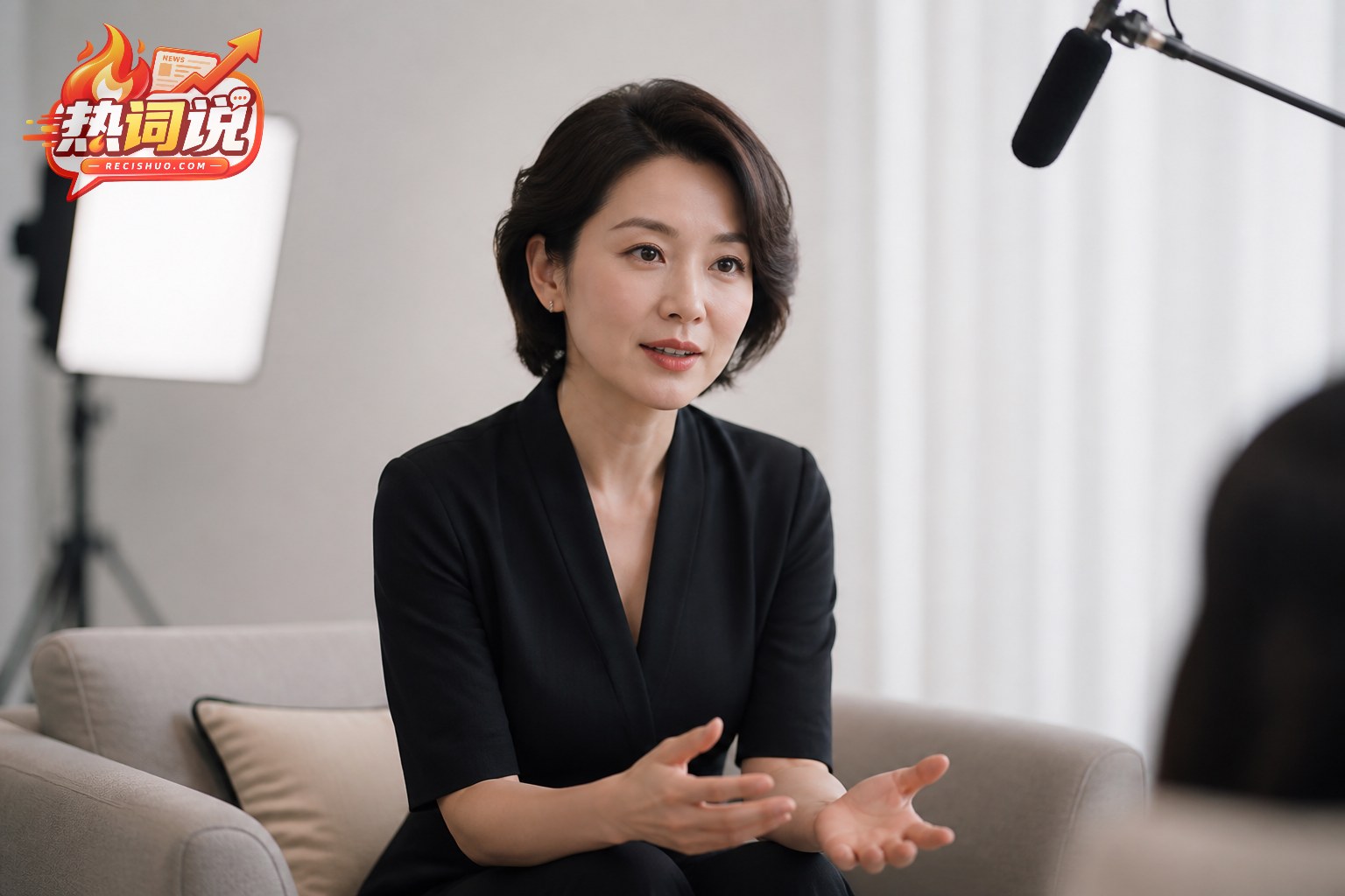 成熟中国女性在访谈空间从容回应外貌变化话题