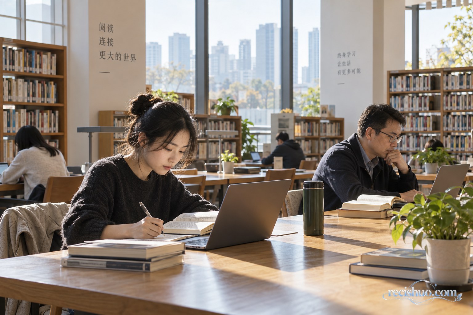 青年与中年学习者在城市公共图书馆中持续学习
