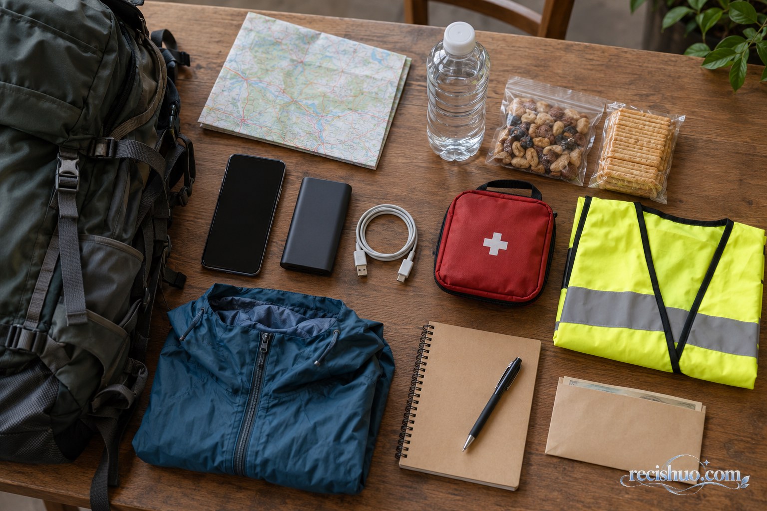 旅行者在高速公路服务区停车位旁与司机礼貌沟通